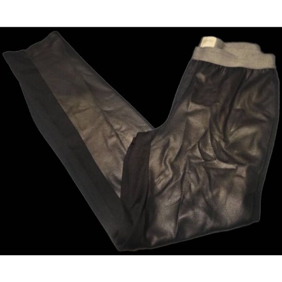 Chico's pleather front leggings. 0=small black Womens - Picture 2 of 12